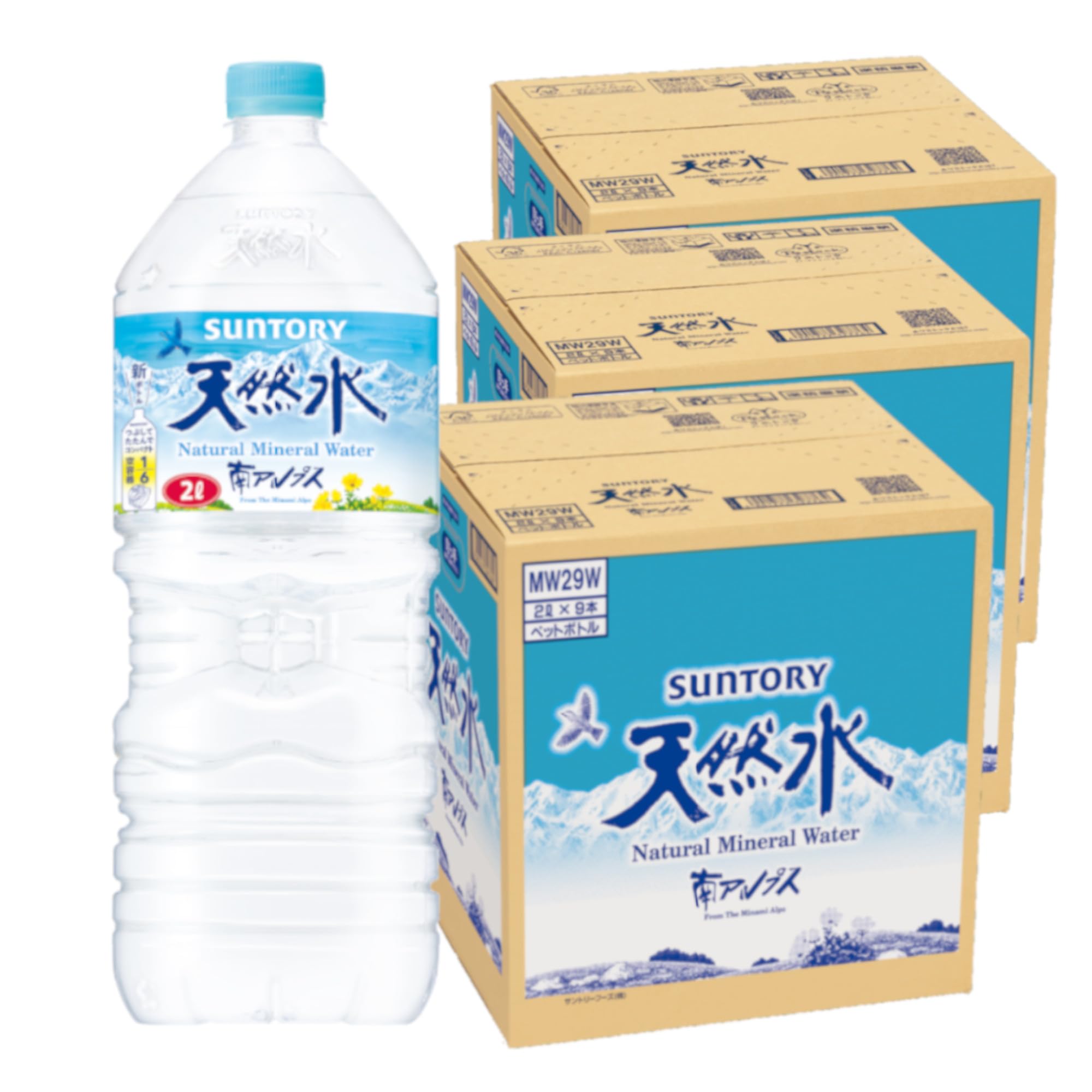 Amazon.co.jp: サントリー 天然水 ミネラルウォーター 2L ×9本 [Amazon